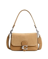 Coach Soft Tabby Leather with Rivets Shoulder Bag