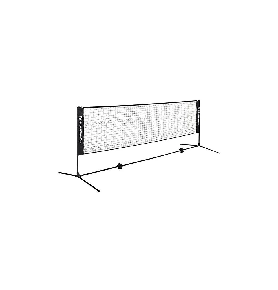 Slickblue Badminton Net Set, Portable Sports Set for Badminton, Tennis, Kids Volleyball, Pickleball, 10 feet