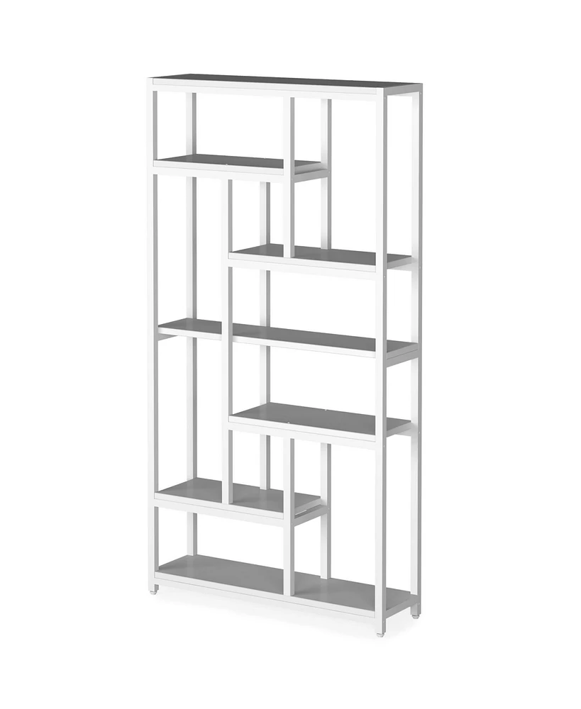 Tribesigns 79 Inch Extra Tall Bookshelf, 7-Tier Classic Bookcase, Modern 10-Shelf Open Storage Shelves Display Shelves Organizer for Home Office