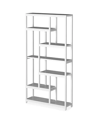 Tribesigns 79 Inch Extra Tall Bookshelf, 7-Tier Classic Bookcase, Modern 10-Shelf Open Storage Shelves Display Shelves Organizer for Home Office