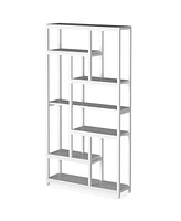 Tribesigns 79 Inch Extra Tall Bookshelf, 7-Tier Classic Bookcase, Modern 10-Shelf Open Storage Shelves Display Shelves Organizer for Home Office