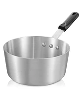 Gridmann 1.5 Qt Tapered Aluminum Sauce Pan with Silicone Handle, Nsf Professional Cookware