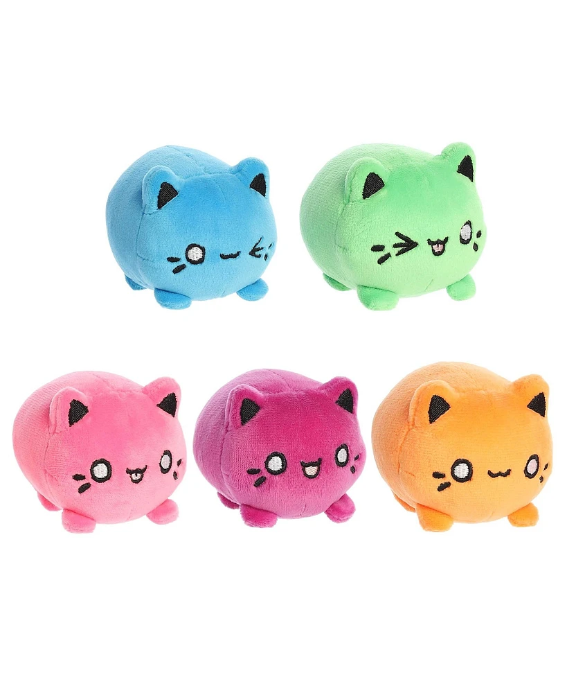 Aurora Mini Meowchi Surprise Plush Tasty Peach Enchanting Plush Toy Multicolor 3.5"