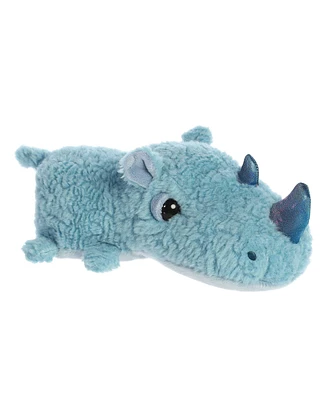 Aurora Medium Rickie Rhino Schnozzles Playful Plush Toy Blue 11"