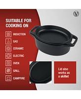 Victoria 6-Quart Cast Iron Oval Bread Cooker