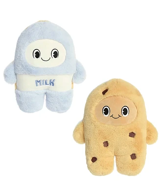 Aurora Medium Milk & Cookies Flipovers Interactive Plush Toy Blue 11"