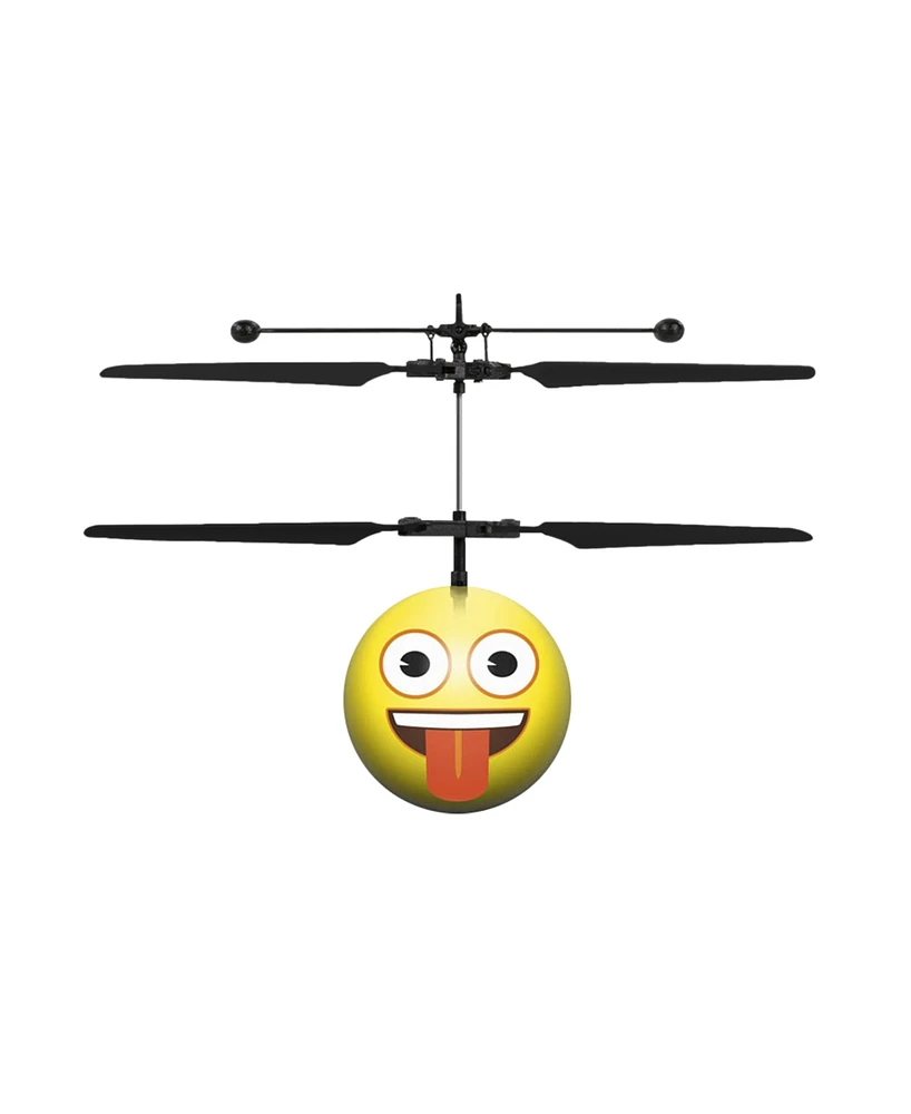 World Tech Toys Crazy Face Emoji Ir Ufo Ball Helicopter