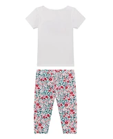 Guess Baby Girl Short Sleeve T-Shirt and Legging Set