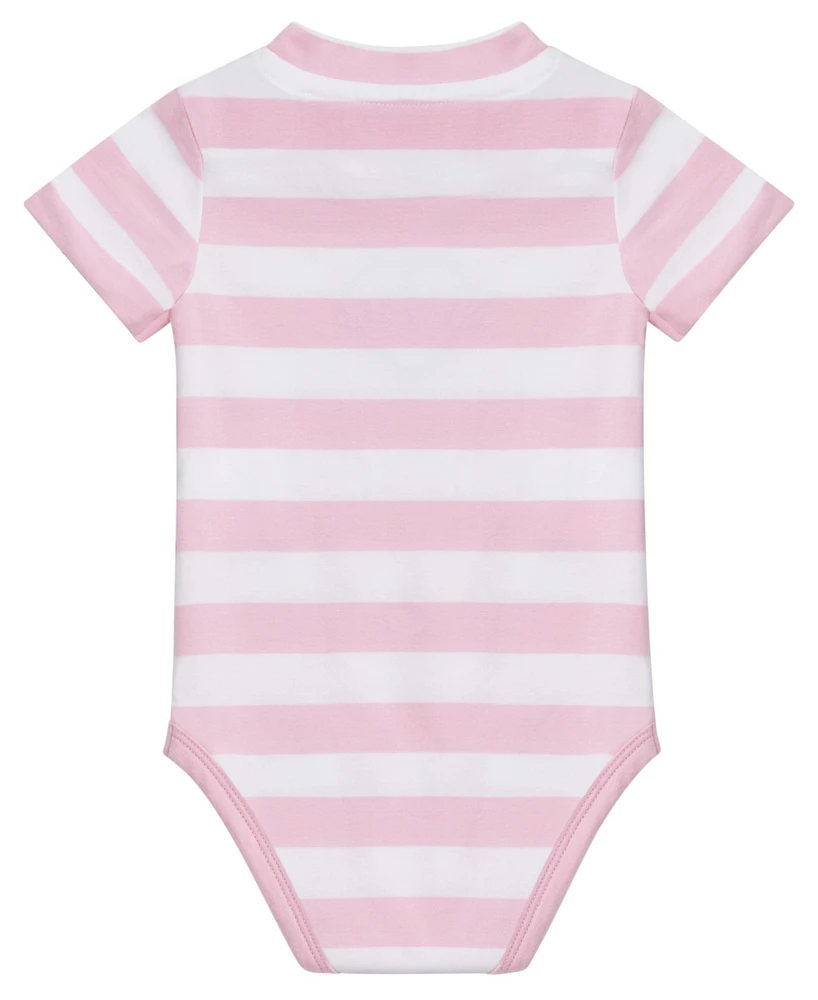 Guess Baby Girl Bodysuit and Knit Denim Skirtall Set