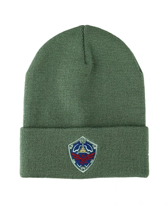 The Legend of Zelda Men's Hylian Shield Green Cuff Beanie