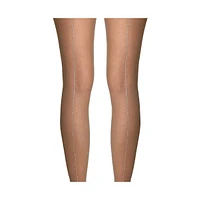 Stems Women's Crystal Back Seam Tights