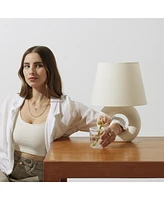 Brightech Chloe 15.5" Ceramic Contemporary Led Table Lamp