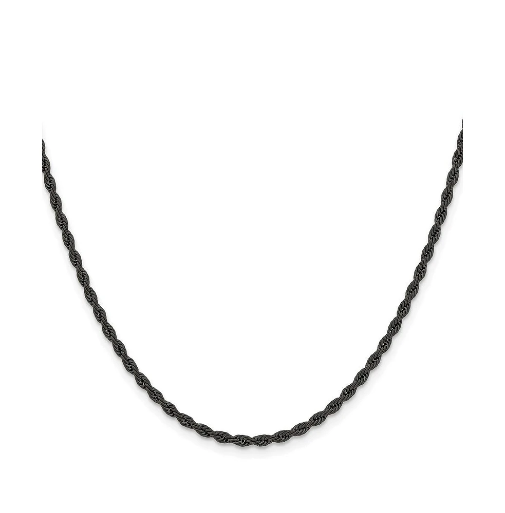 Chisel Stainless Steel Polished 2.4mm Rope Chain Necklace