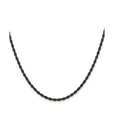 Chisel Stainless Steel Polished 2.4mm Rope Chain Necklace