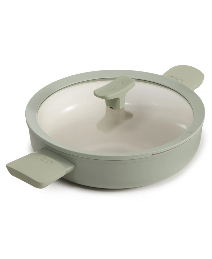 BergHOFF Balance Non-stick Ceramic Saute Pan 10.25", 3.1qt. With Glass Lid, Recycled Aluminum