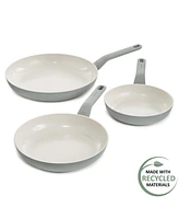 BergHOFF Balance 3Pc Non-stick Ceramic Frying Pan Set, Recycled Aluminum