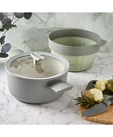 BergHOFF Balance 3Pc Non-stick Ceramic Steamer Set, Recycled Aluminum