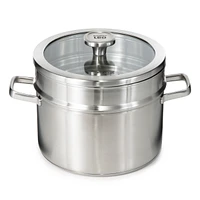 BergHOFF Graphite 3Pc Recycled 18/10 Stainless Steel Steamer Set