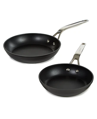 BergHOFF Essentials 2Pc Non-stick Hard Anodized Fry Pan Set, Black