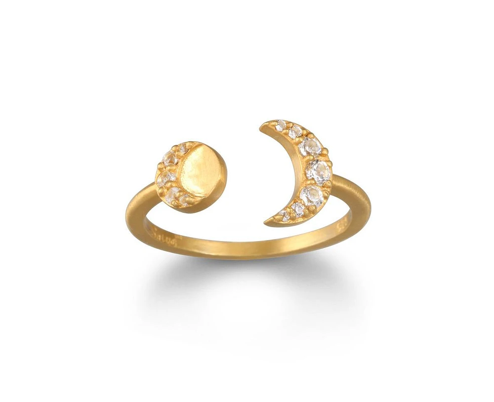 Satya Jewelry Auroral Bodies Moon Adjustable Ring