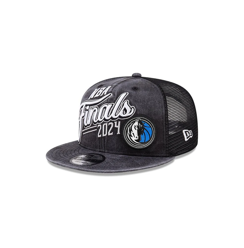 New Era Men's Black Dallas Mavericks 2024 Western Conference Champions Locker Room 9FIFTY Snapback Hat