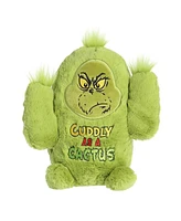 Aurora Medium Prickly Grinch Dr. Seuss Whimsical Plush Toy Green 9.5"