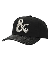 Dungeons & Dragons Men's Metal Badge Logo Black Snapback Hat