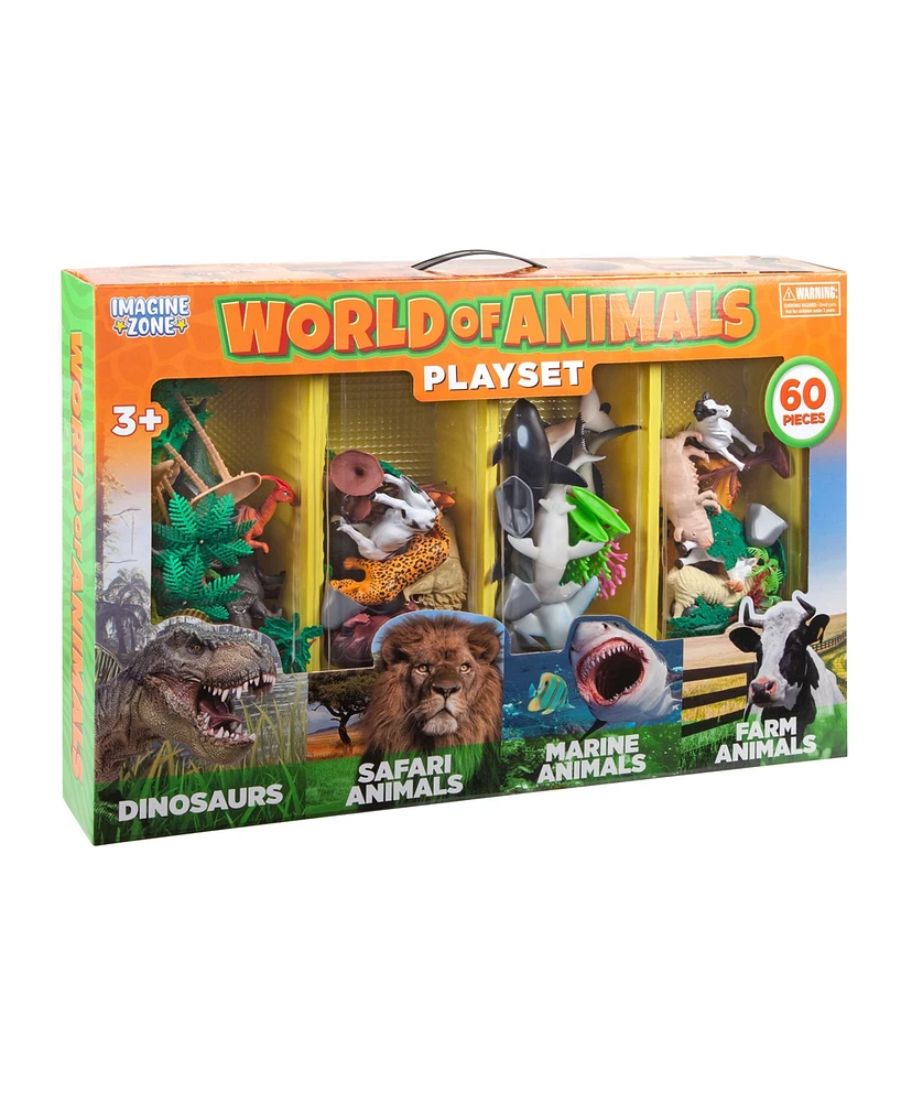 World Tech Toys World of Animals 60 Piece Set