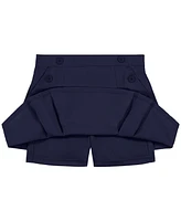 Nautica Big Girls Uniform Button Pockets Elastic Waist Scooter Skorts