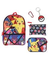 Dragon Ball Z Pokemon Trainer Gotta Catch 'Em All Youth 5-Piece Backpack Set