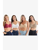 Comfort Choice Women's Wireless Microfiber T-Shirt Bra