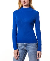 Melissa Paige Women's Ribbed Mock-Neck Sweater, Regular & Petite