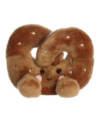 Aurora Mini Twist Pretzel Palm Pals Adorable Plush Toy Brown 4"