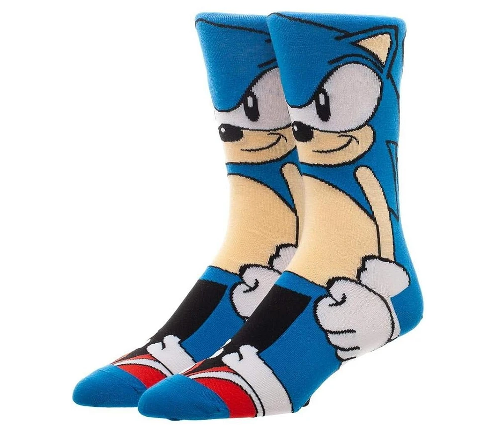 Sonic The Hedgehog Men's 360 casual Character Crew Socks for Men