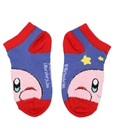 Kirby Boys Character Art 6-Pack Youth Ankle Socks With Chenille Elements