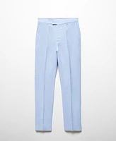 Mango Women's 100% Linen Suit Trousers