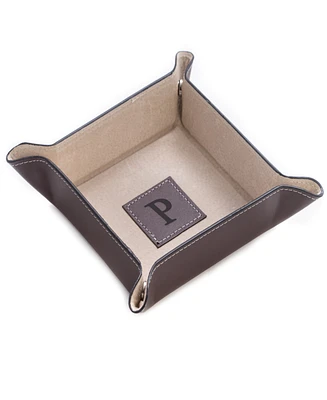 Brown Leather Snap Valet