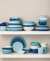 Fiesta Mixed Coastal Blues Classic 12 Pc. Dinnerware Set, Service for 4