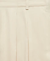 Mango Women's Wideleg Pleated Pants