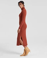 Charter Club Women's 100% Cashmere Turtleneck Midi Sweater Dress, Regular & Petites, Created for Macy's