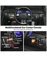 Sugift 12V Kids Ride On Car with Remote Control and Double Magnetic Door