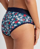 State of Day Women's Cotton Blend Lace-Trim Hipster Underwear, Created for Macy's