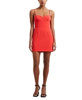 French Connection Women's Whisper Corset-Neckline Sleeveless Mini Dress