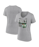 Fanatics Women's Steel Boston Celtics 2024 Eastern Conference Champions Locker Room T-Shirt