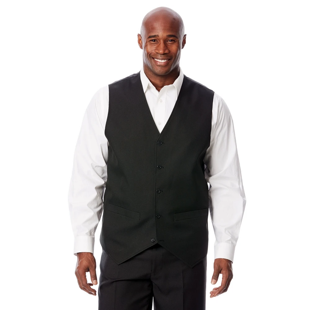 KingSize Big & Tall Ks Signature Collection Easy Movement 5-Button Suit Vest