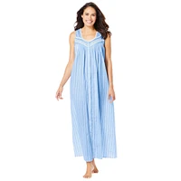 Only Neccessities Plus Necessities Long Sleeveless Floral Nightgown