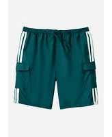 KingSize Big & Tall Double Stripe Swim Board Shorts