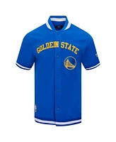 Pro Standard Men's Royal Golden State Warriors Classic Warm-Up Full-Snap Jacket