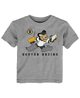 Outerstuff Black/Heather Toddler Gray Boston Bruins Two-Pack Disney Offense Only T-Shirt Set