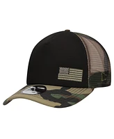 New Era Men's Black/Camo Erik Jones Trucker 9FORTY Adjustable Hat